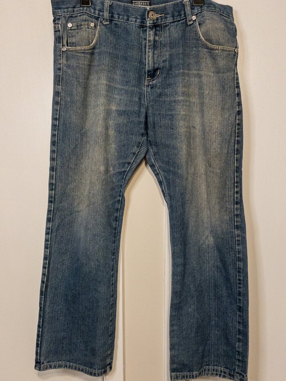 CHERESKIN Light Wash Denim Jeans 36x30 100% Cotton